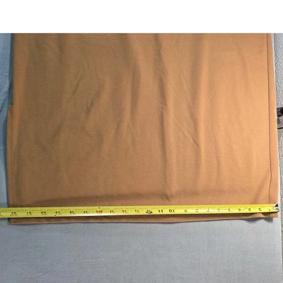 Nine West Womens XXL Camel Brown Stretch Ponte Knit Midi Pencil Skirt RN73277 - Picture 6 of 7